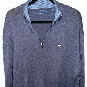 Jack Nicklaus Men's Cotton Stretch Quarter Zip Golf Sweatshirt in Gray Size: XL